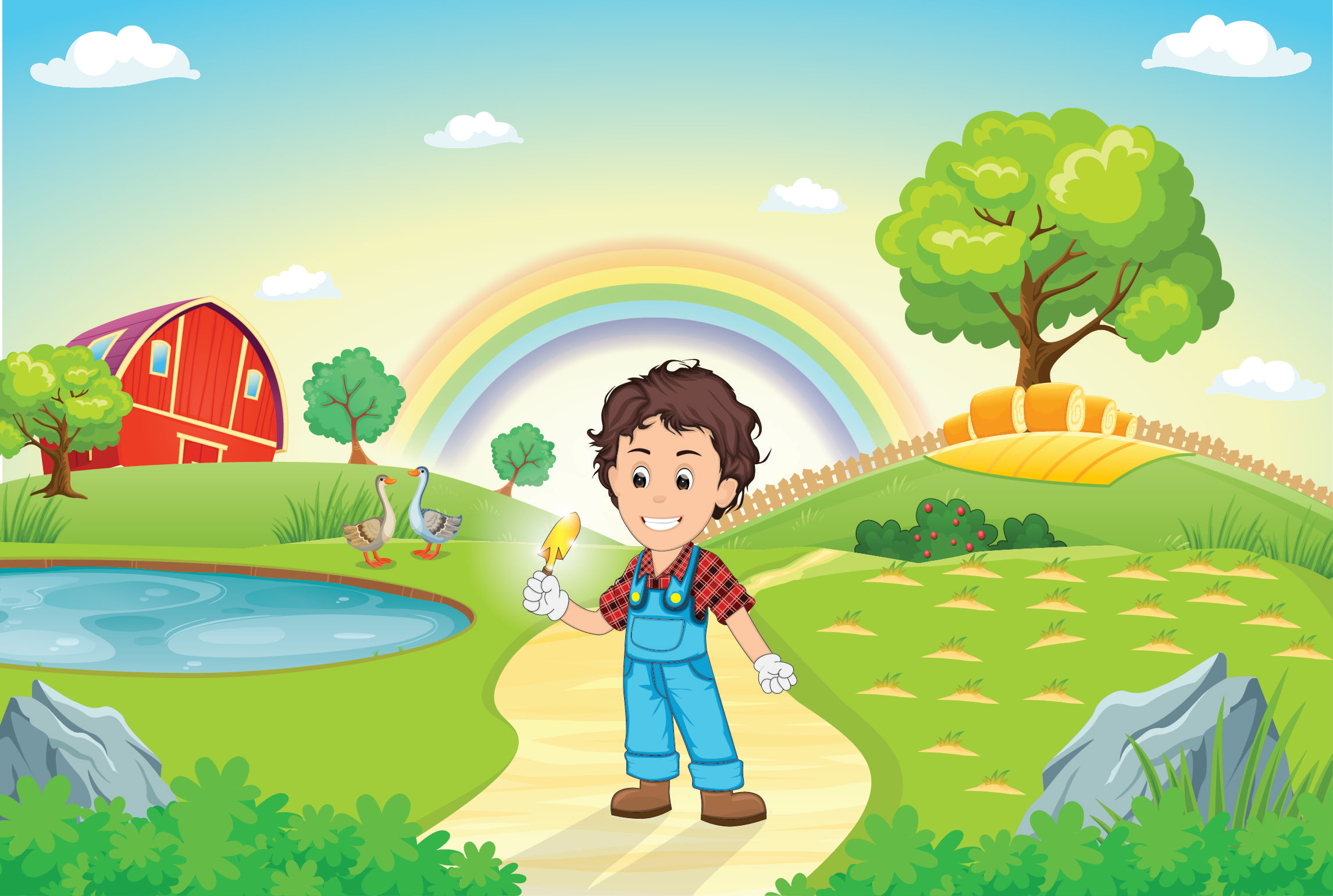 Farm Adventure Illustration