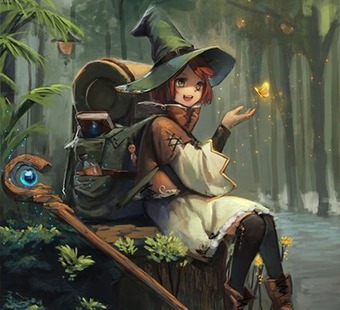 Fantasy Witch Character Illustration